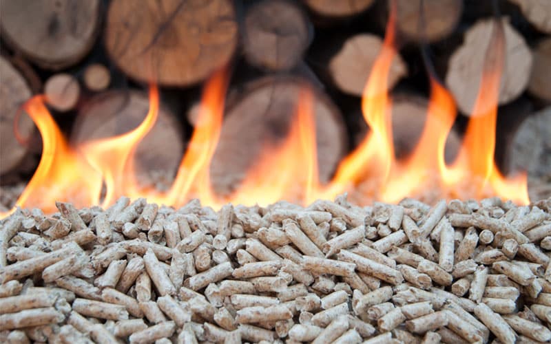 dry biomass pellets